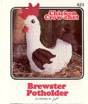 Annie's Attic Chicken Crow-Chet: Brewster Potholder