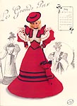 Annies Calendar Bed Doll Society, Gibson Girl Collection, Miss July 1994