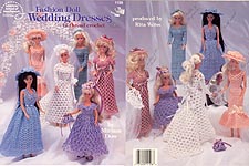 ASN Fashion Doll Wedding Dresses in Thread Crochet