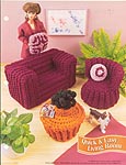 Annies Fashion Doll Crochet Club: Quick & Easy Living Room