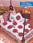 Annies Fashion Doll Crochet Club: Wild Rose Afghan and Pillow