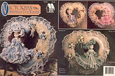 Annie's Attic Victorian Sweetheart Doll Wreaths -- for 11-1/2 inch porcelain-look little girl dolls