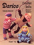 Darice Crochet Dolls: Mickey Monkey, Troublemaker, Penny Pig
