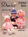 Darice Crochet Dolls: Baby Billy, Bonnie Bunny, and Kewpie