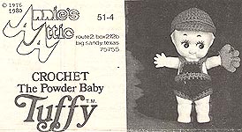 Annie's Attic Crochet Tuffy: The Powder Baby - Original black & white version