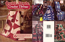 Annie's Attic Quilt-Style Crochet Throws