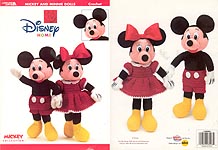 Leisure Arts Mickey and Minnie Mouse Dolls