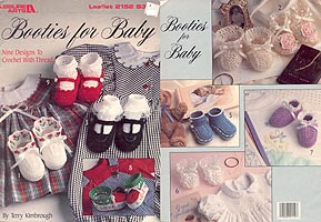 Leisure Arts Booties for Baby