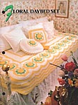 Annie's Crochet Quilt & Afghan Club Floral Daybed Set