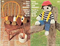 Toys to Knit and Crochet: Coats & Clark Book No. 283