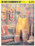 Annie's International Plastic Canvas Club: Hearts Bathroom Set