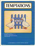 Temptations Plastic Canvas Geese On Fence Wall Hanging