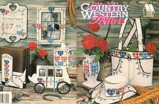 Annie's Attic Plastic Canvas Country Western Hearts