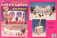 TNC Plastic Canvas Fashion Doll Carry & Play: Sun Porch