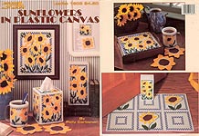 LA Sunflowers in Plastic Canvas