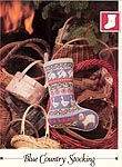 Vanessa Ann Christmas in Cross-Stitch: Blue Country Stocking