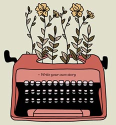 Typewriter Graphic from The Writers' Journal